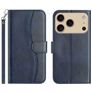 Mobigear S Line iPhone 17 Pro Hülle Klapphülle Geldbörse - Marineblau