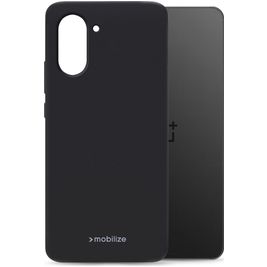 Mobilize Rubber Gelly OnePlus Nord CE5 Hülle Flexibles TPU Backcover - Schwarz