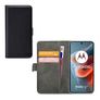 Mobilize Classic Gelly Wallet Motorola Moto G34 Hülle Klapphülle Geldbörse - Schwarz