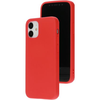 Mobiparts iPhone 12 Mini Silikon Hülle Backcover - Scarlet Red