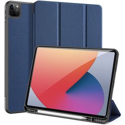 Dux Ducis Domo iPad Pro 12.9 Zoll (2021) Hülle Klapphülle + Stifthalter - Blau