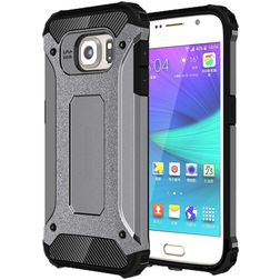 Mobigear Outdoor Samsung Galaxy S6 Hülle Hardcase Backcover Stoßfest - Grau