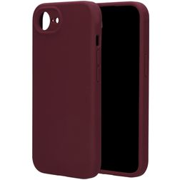 Mobiparts iPhone 16e Silikon Hülle Backcover - Plum Red