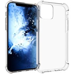 Mobigear Cushion Durchsichtig iPhone 12 Mini Hülle Flexibles TPU Backcover Stoßfest - Transparent