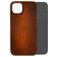 Mobilize Premium iPhone 15 Plus MagSafe Hülle Echtes Leder Backcover - Burned Cognac