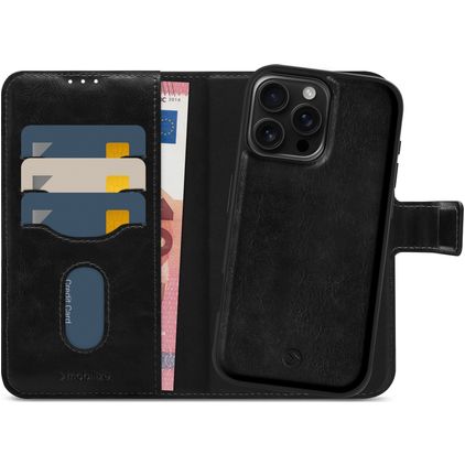 Mobilize MagSafe Gelly Wallet iPhone 16 Pro Max MagSafe Hülle Abnehmbare 2in1 Klapphülle Geldbörse - Schwarz
