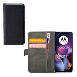 Mobilize Classic Gelly Wallet Motorola Moto G54 Klapphülle Portemonnaie - Schwarz