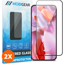 Mobigear Premium Google Pixel 11 Pro Panzerglas Gehärtetes Glas Displayschutz - Hüllenfreundlich - Schwarz (2er Pack)