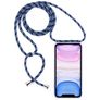 Mobigear Lanyard iPhone 11 TPU (flexibel) Handykette - Transparent / Blau