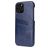 Fierre Shann Premium Card iPhone 12 Mini Backcover mit Kartenfach - Blau