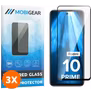 Mobigear Premium Xiaomi Redmi 10 4G Panzerglas Gehärtetes Glas Displayschutz - Hüllenfreundlich - Schwarz (3er Pack)