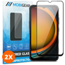 Mobigear Premium Samsung Galaxy Xcover 7 Pro Panzerglas Gehärtetes Glas Displayschutz - Hüllenfreundlich - Schwarz (2er Pack)