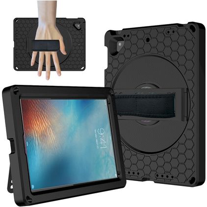 Mobigear Ruggedized iPad 5 (2017) Hülle EVA Schaum Backcover + Ständer - Schwarz