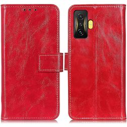 Mobigear Basic POCO F4 GT Hülle Klapphülle Geldbörse - Rot