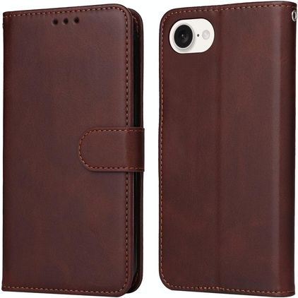 Mobigear Wallet iPhone 17e Hülle Klapphülle Geldbörse - Braun