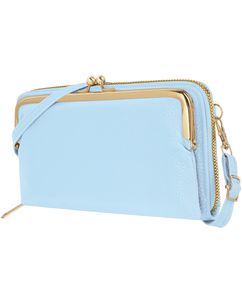 Antonio Fonzo Crossbody Clutch Snap Handytasche - Large - Blau