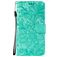 Mobigear Flowers Samsung Galaxy Note 10 Lite Hülle Klapphülle Geldbörse - Türkis