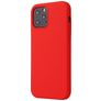 Mobigear Rubber Touch iPhone 12 Silikon Hülle Backcover - Rot