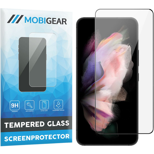 Mobigear Premium Samsung Galaxy S23 Panzerglas Gehärtetes Glas Displayschutz - Hüllenfreundlich - Schwarz