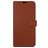 Valenta Gel Skin Samsung Galaxy A13 4G Hülle Echtes Leder Klapphülle Geldbörse - Braun