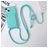 Mobigear Lanyard Card iPhone 15 Silikon Handykette mit Kartenhalter - Blau