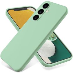 Mobigear Rubber Touch Samsung Galaxy S24 FE Silikon Backcover - Grün