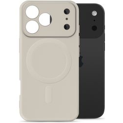 My Style Protective Flex iPhone 17 Pro MagSafe Hülle Flexibles TPU Backcover - Antique White