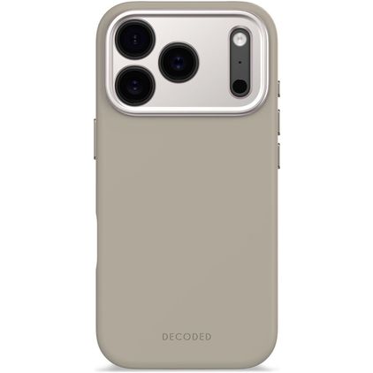 Decoded iPhone 17 Pro Silikon Hülle Backcover - Soft Taupe
