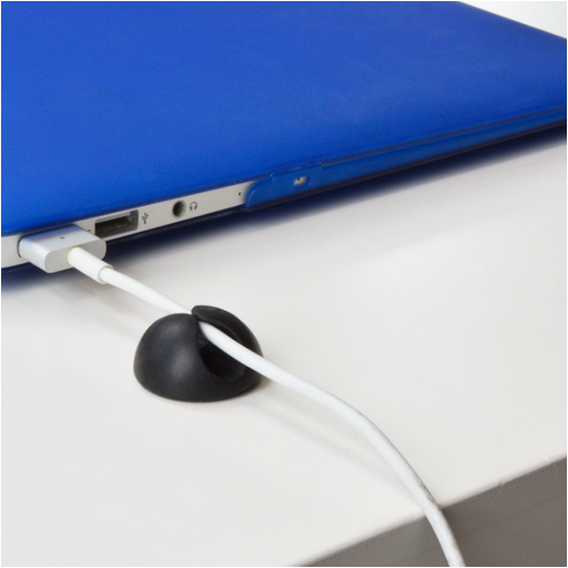 Grab n Go Cable Clips Sticky Cable Organizer schwarz