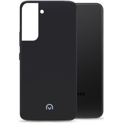 Mobilize Rubber Gelly Samsung Galaxy S22 Hülle Flexibles TPU Backcover - Matt Black