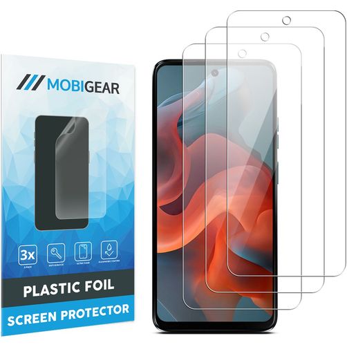 Mobigear Motorola Moto G34 Displayschutz Schutzfolie - Hüllenfreundlich (3er Pack)