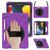 Mobigear SureGrip XGuard iPad 8 (2020) Stoßfeste Hardcase Hülle + Stifthalter + Schulterträger + Ständer - Lila