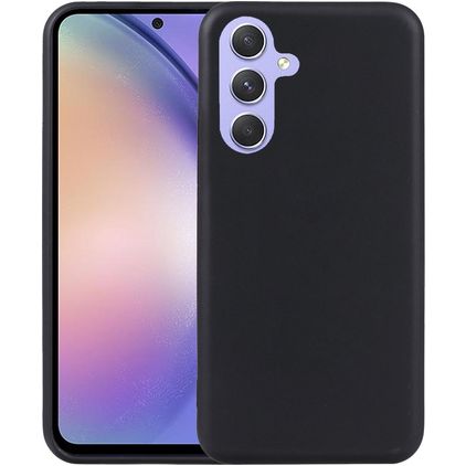 Mobigear Basics Samsung Galaxy A54 Hülle Flexibles TPU Backcover - Schwarz