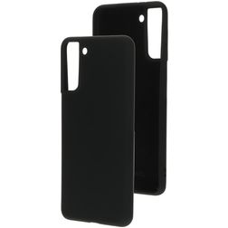 Mobiparts Samsung Galaxy S21 Plus Silikon Backcover - Schwarz
