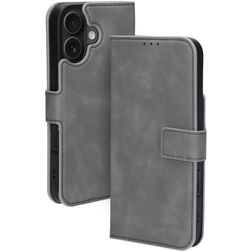 Mobiparts Classic Wallet MagSafe iPhone 16 MagSafe Hülle Klapphülle Geldbörse - Granite Grey