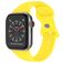 Mobigear Sport Dual Silikon Apple Watch Armband Drückerschließe - 42/41/40/38 mm - Gelb