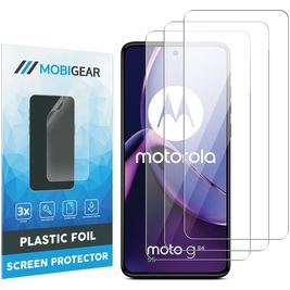 Mobigear Motorola Moto G84 Displayschutz Schutzfolie - Hüllenfreundlich (3er Pack)
