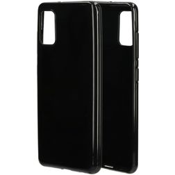 Mobiparts Classic Samsung Galaxy A41 Hülle Flexibles TPU Backcover - Schwarz