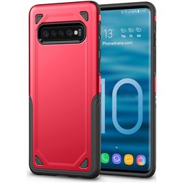 Mobigear Slim Armor Samsung Galaxy S10 Plus Hülle Hardcase Backcover Stoßfest - Rot Mobigear Slim Armor Samsung Galaxy S10 Plus Hülle Hardcase Backcover Stoßfest - Rot