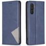 Mobigear Rhombus Slim Samsung Galaxy A24 Hülle Klapphülle - Blau