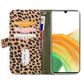 Mobilize Magnet Zipper Samsung Galaxy A33 Hülle Abnehmbare 2in1 Klapphülle Geldbörse - Olive Leopard