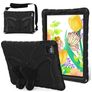 Mobigear Butterfly iPad Air 11 Zoll (2026) Hülle EVA Schaum Backcover + Schulterträger + Ständer - Schwarz
