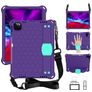Mobigear Ruggedized iPad 11 (2025) Hülle EVA Schaum Backcover + Stifthalter + Schulterträger + Ständer - Lila