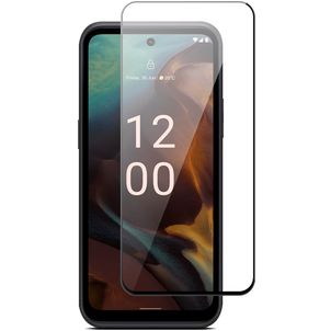 Mobigear Premium Nokia XR21 Panzerglas Gehärtetes Glas Displayschutz - Hüllenfreundlich - Schwarz