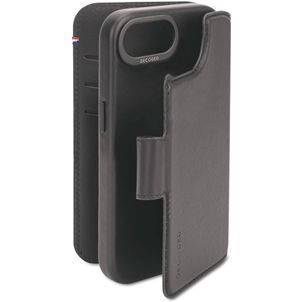 Decoded Detachable Wallet iPhone 17e Hülle Echtes Leder Abnehmbare 2in1 Klapphülle Geldbörse - Schwarz