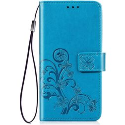 Mobigear Clover Huawei P40 Pro Hülle Klapphülle Geldbörse - Blau