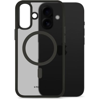 Mobilize Hybrid Pro iPhone 16 MagSafe Hülle Hardcase Backcover Stoßfest - Schwarz