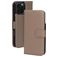 Mobiparts iPhone 16 Pro Max MagSafe Hülle Echtes Leder Abnehmbare 2in1 Klapphülle Geldbörse - Taupe