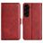Mobigear Slim Magnet Samsung Galaxy S23 FE Hülle Klapphülle Geldbörse - Rot