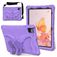 Mobigear Butterfly iPad Air 11 Zoll (2025) Hülle EVA Schaum Backcover + Schulterträger + Ständer - Lila